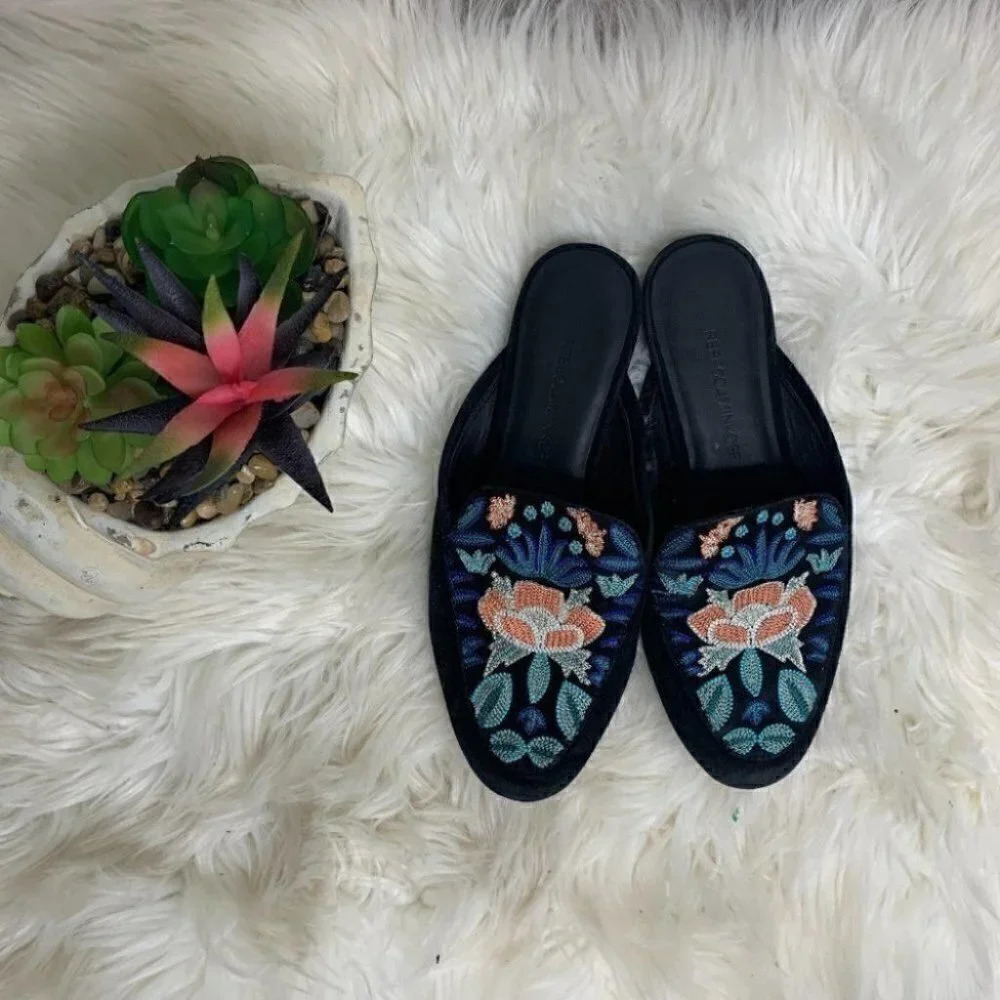 Rebecca Minkoff raylee embroidered loafers 7.5 - Picture 3 of 12